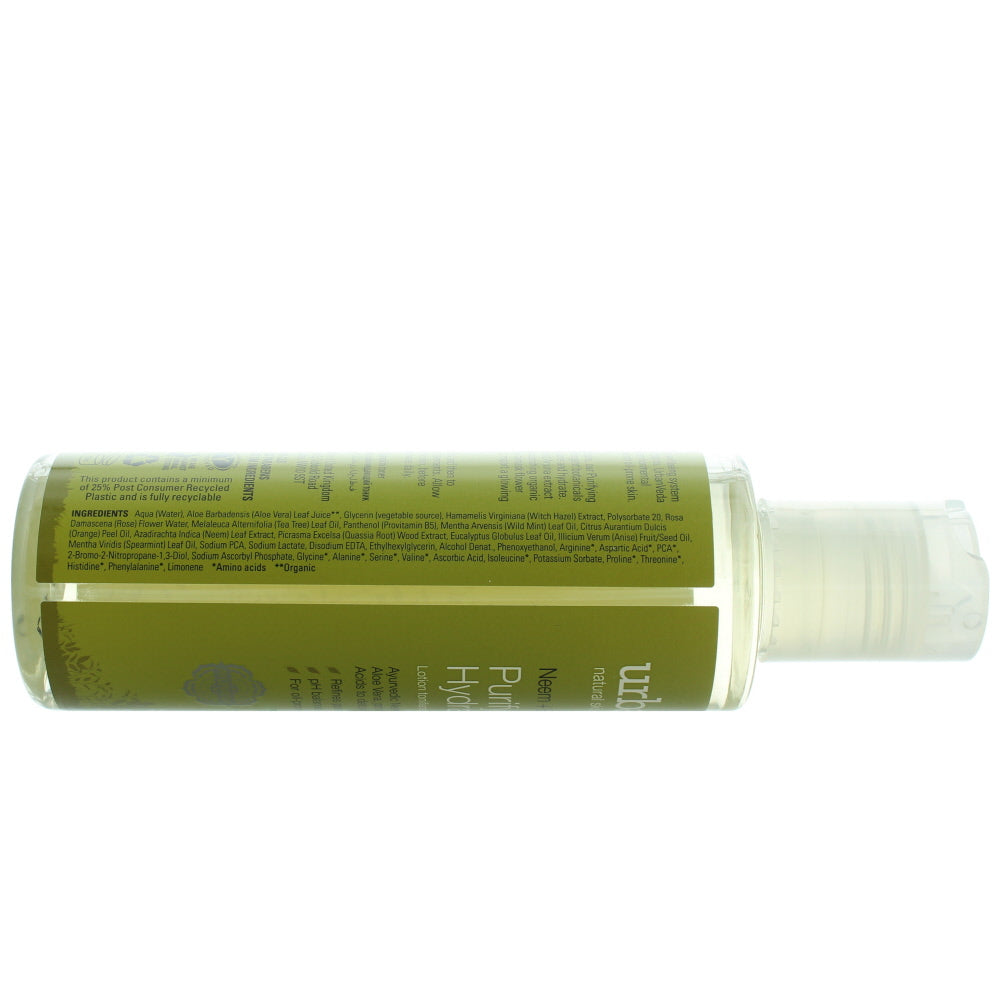 Urban Veda Purifying Hydrating For Oil-Prone Skin Toner 150ml - Ingredients
