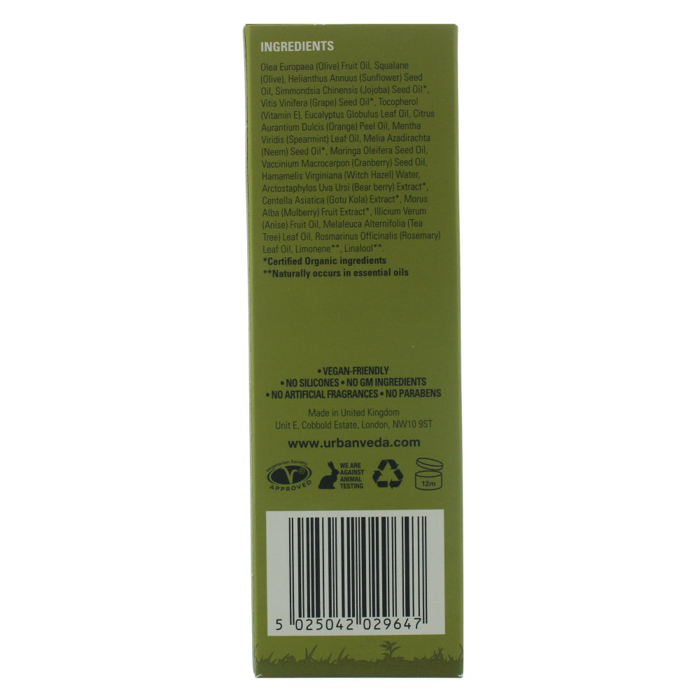 Urban Veda Purifying Facial Oil 30ml