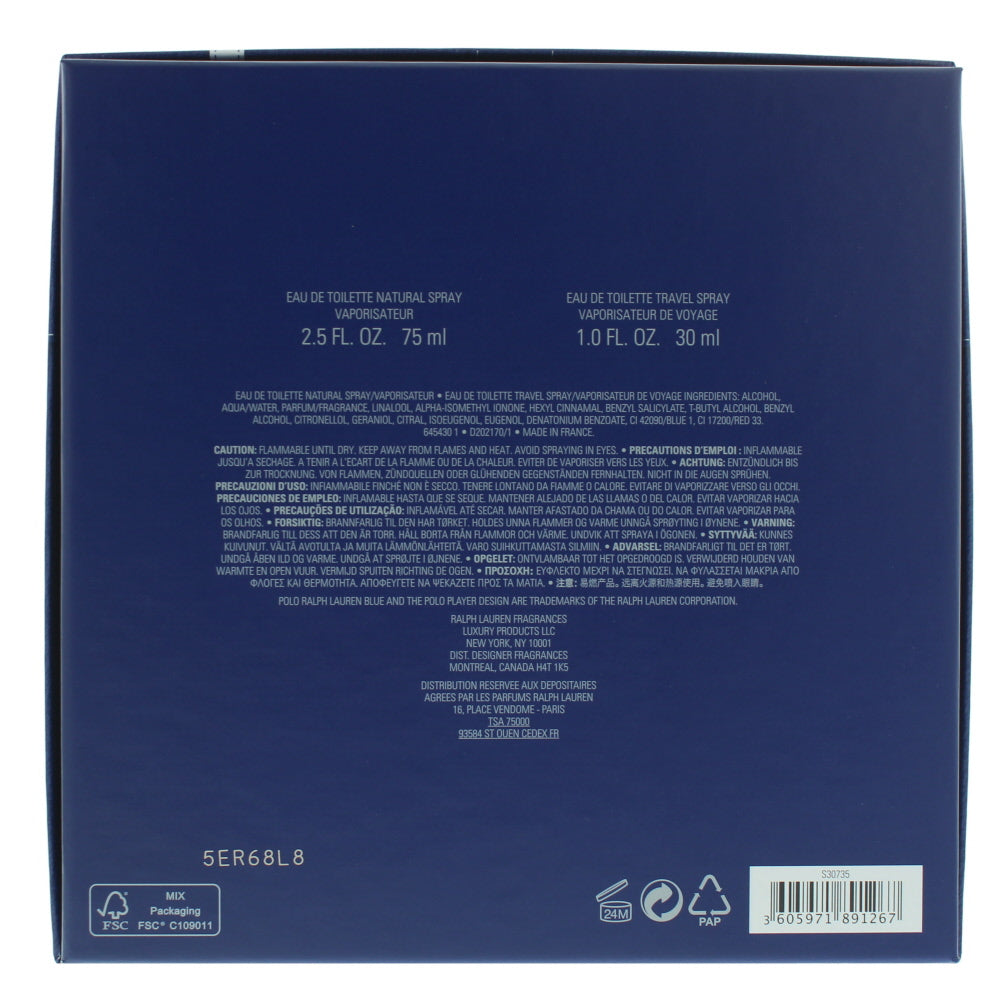 Ralph Lauren Polo Blue Eau de Toilette 2 Pieces Gift Set