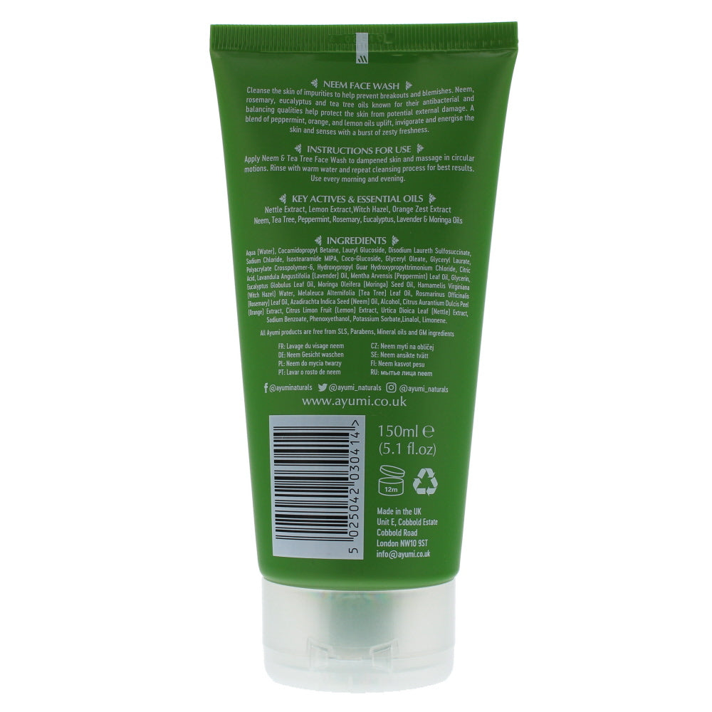 Ayumi Neem And Tea Tree Normal To Oily Skin Face Wash 150ml