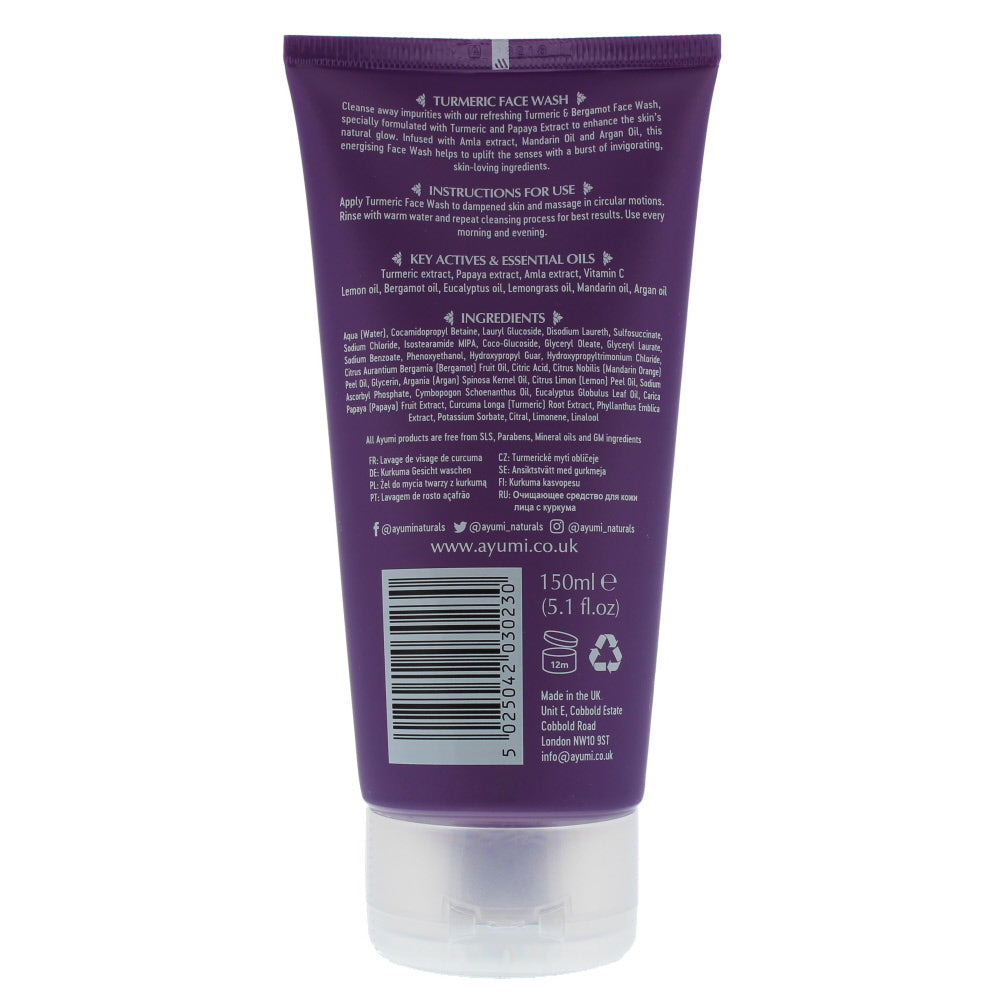 Ayumi Turmeric & Bergamot Combination & Blemished Skin Face Wash 150ml