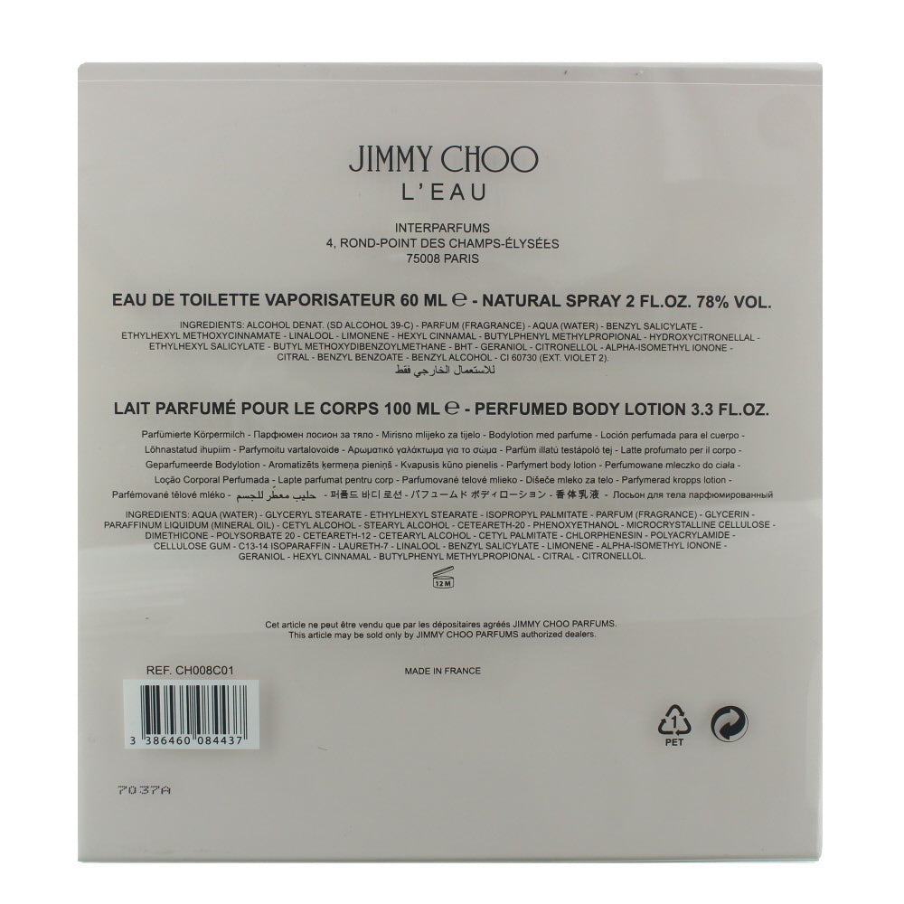 Jimmy Choo L'eau Eau de Toilette 2 Pieces Gift Set