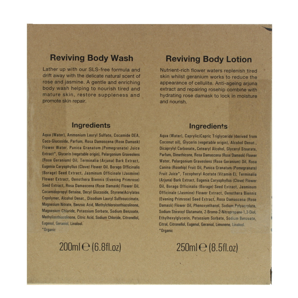 Urban Veda Reviving Bodycare Bodycare Set 2 Pieces Gift Set - Ingredients