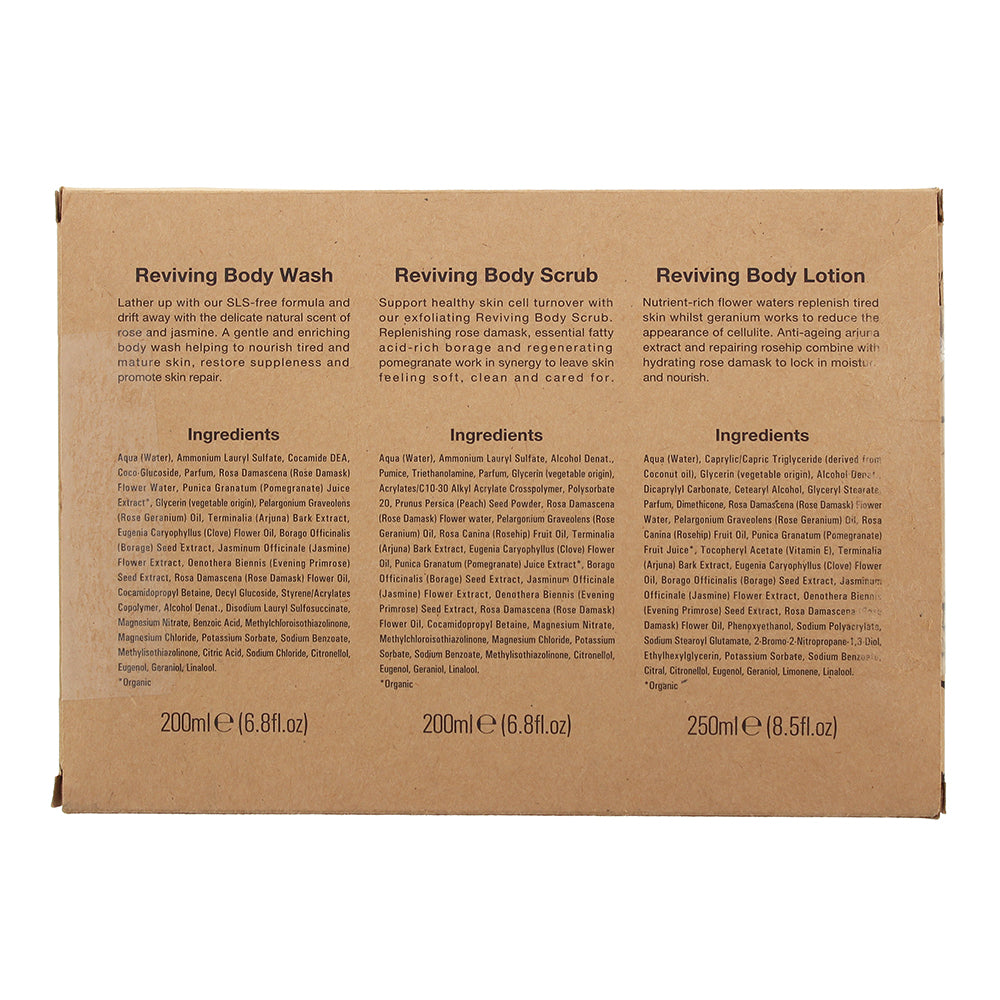 Urban Veda Reviving Body Ritual Bodycare Set 3 Pieces Gift Set - Ingredients