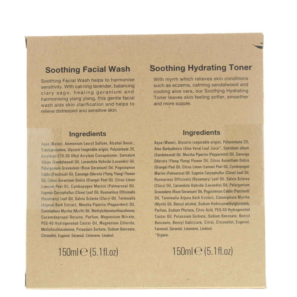Urban Veda Soothing Facial Cleansing Duo Skincare Set 2 Pieces Gift Set - Ingredients