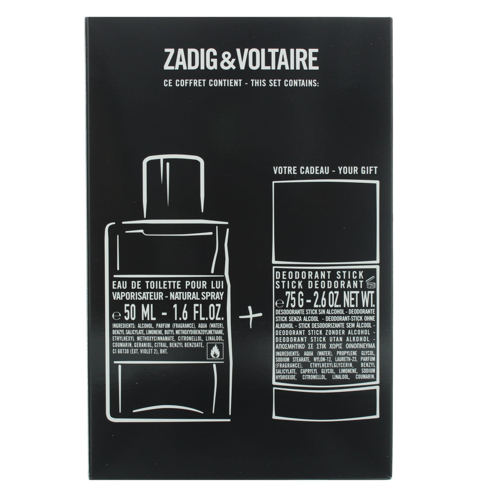 Zadig & Voltaire This Is Him! Eau de Toilette 2 Pieces Gift Set