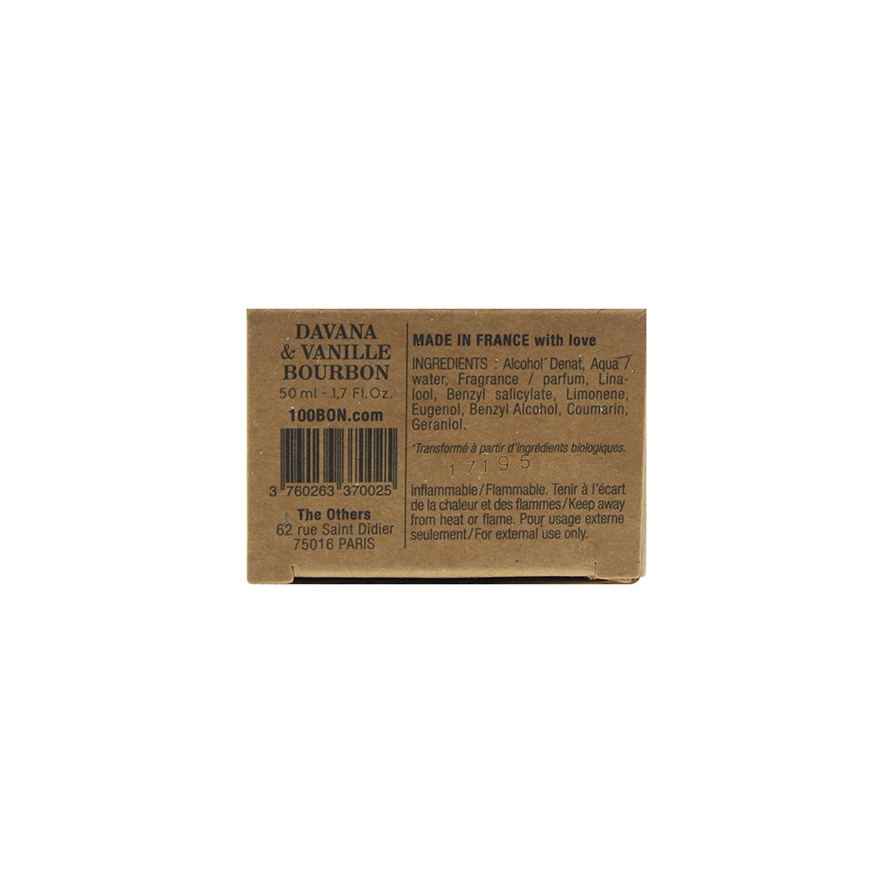 100 Bon Davana & Vanille Bourbon Eau de Parfum 50ml