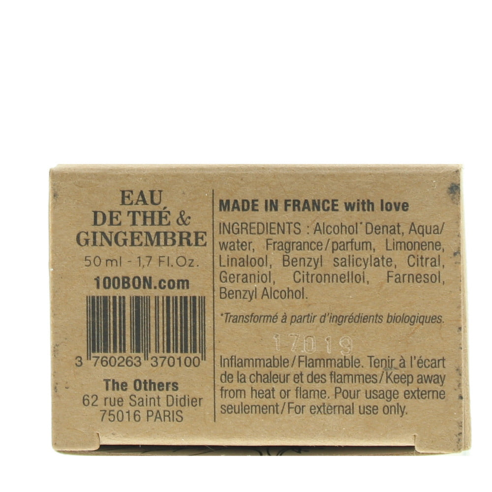 100 Bon Eau De Thé & Gingembre Eau de Parfum 50ml