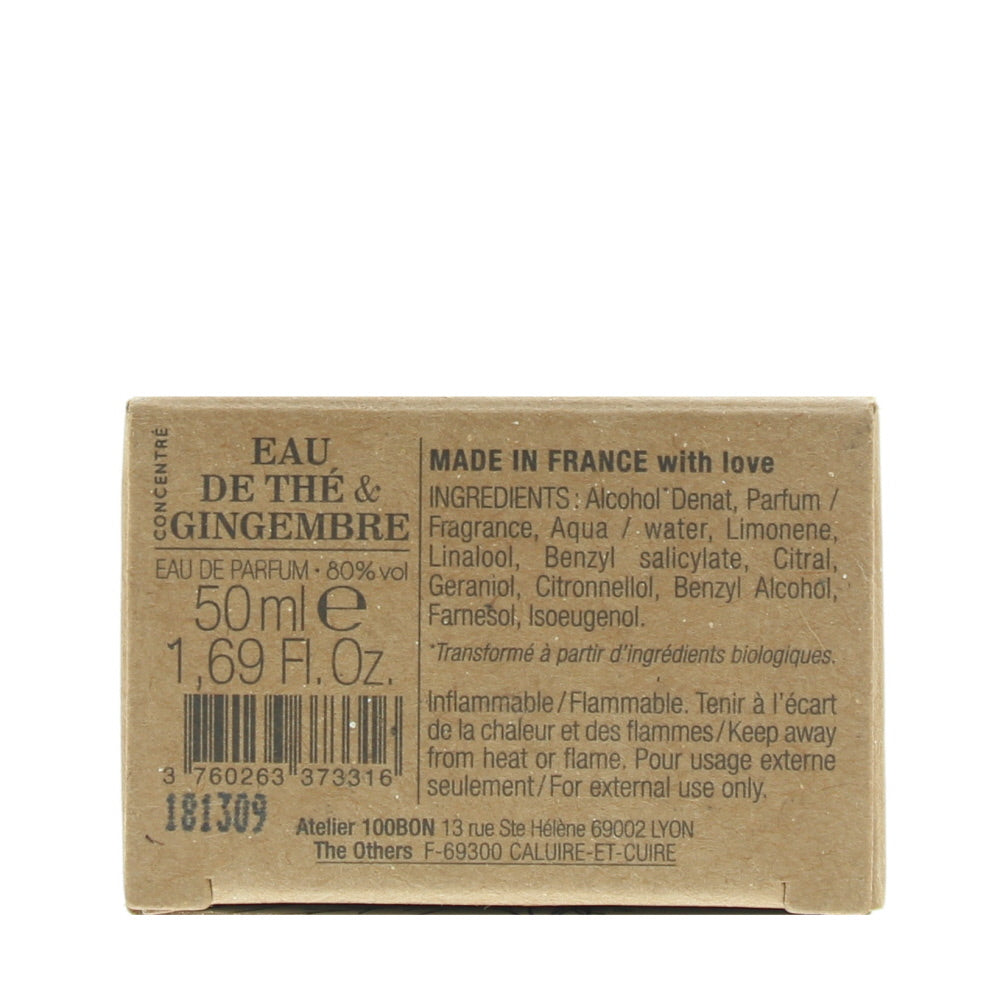 100 Bon Eau De Thé & Gingembre Concentré Refillable Eau de Parfum 50ml