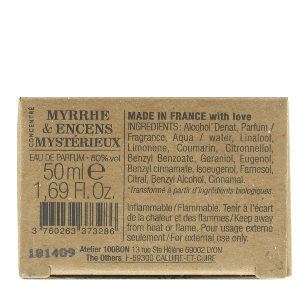 100 Bon Myrrhe & Encens Mysterieux Concentré Refillable Eau de Parfum 50ml