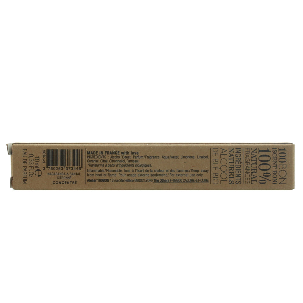 100 Bon Nagaranga & Santal Citronné Concentré Refillable Eau de Parfum 10ml
