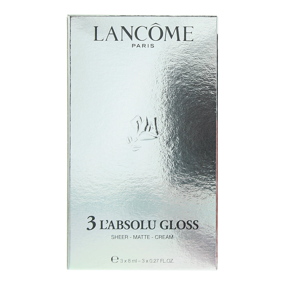 Lancôme 3 X Lip Gloss 8ml - Box