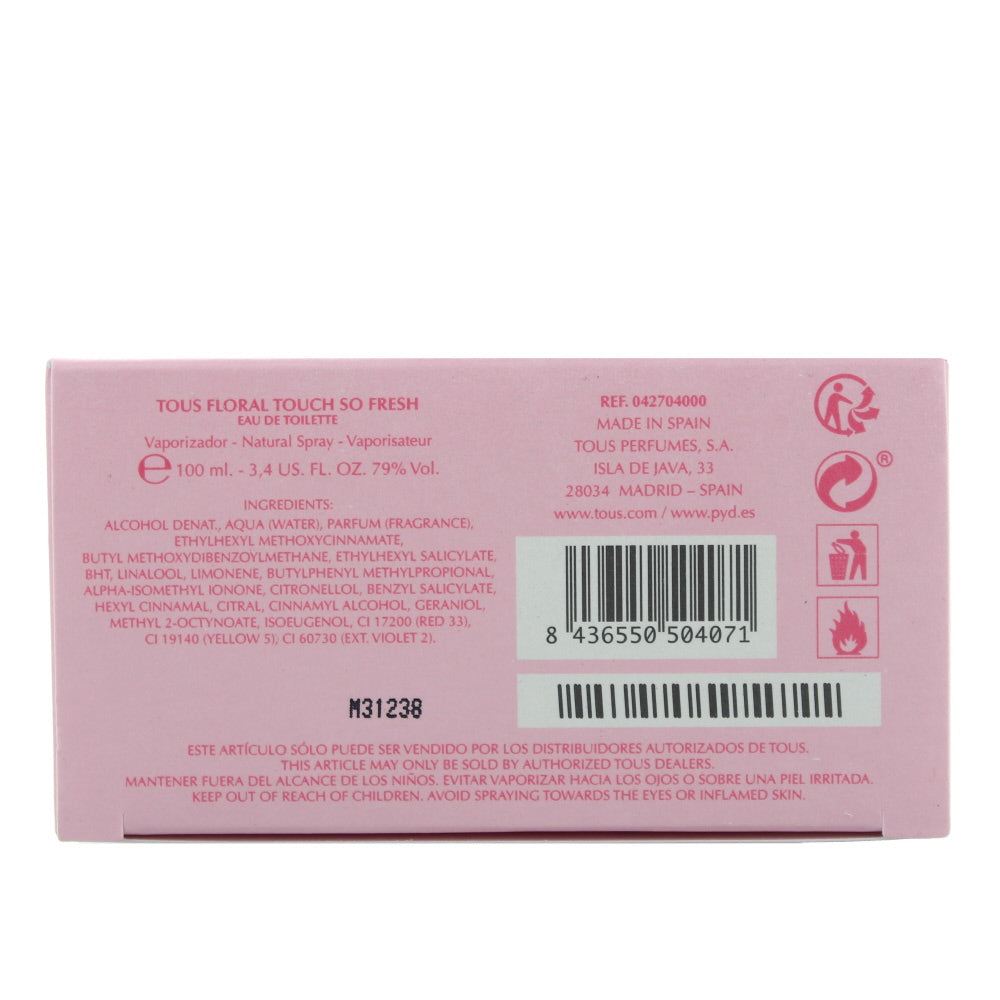 Tous Floral Touch So Fresh Eau de Toilette 100ml