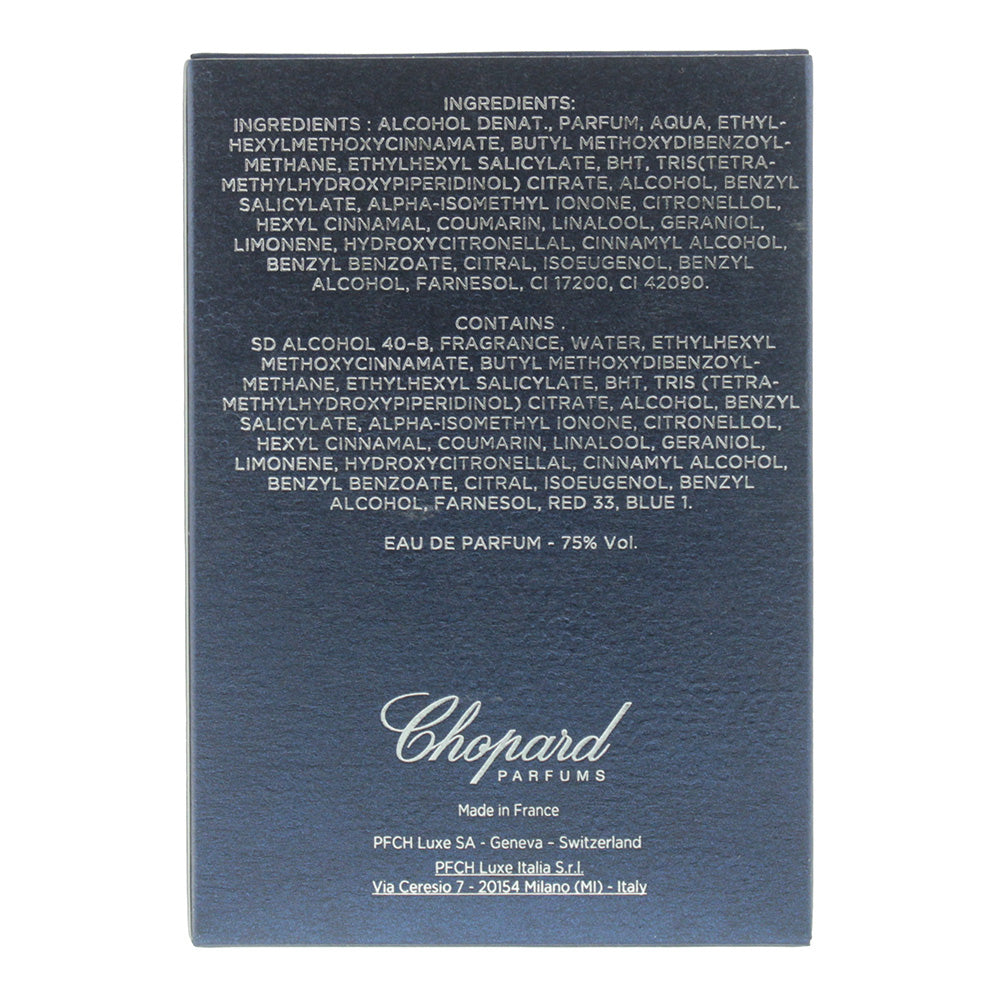 Chopard Wish Eau de Parfum 75ml - Ingredients