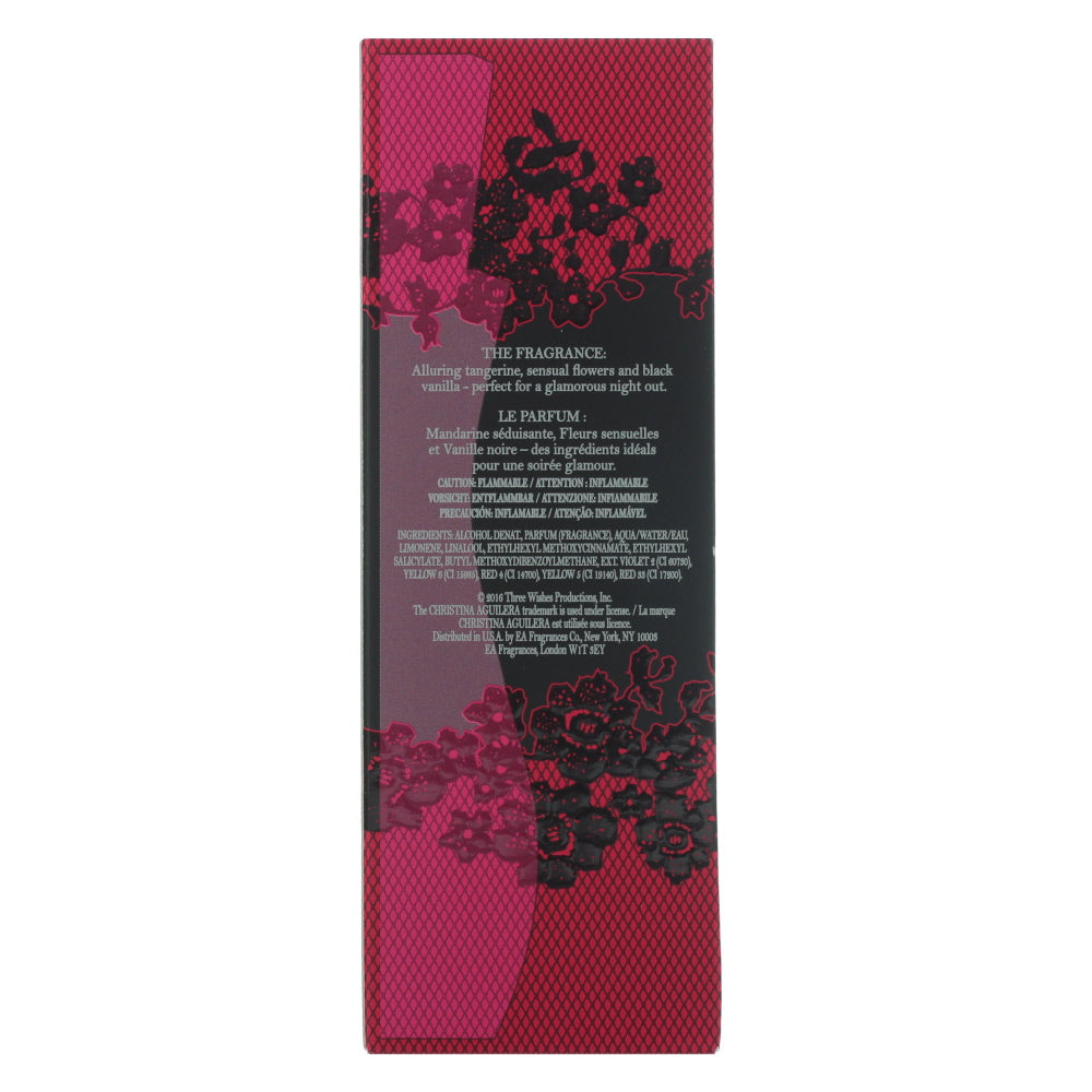 Christina Aguilera By Night Eau de Parfum 50ml - Ingredients