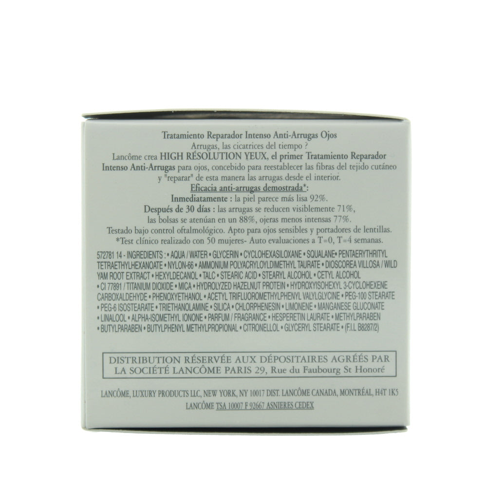 Lancôme High Résolution Yeux Anti-Wrinkle Eye Cream 15ml