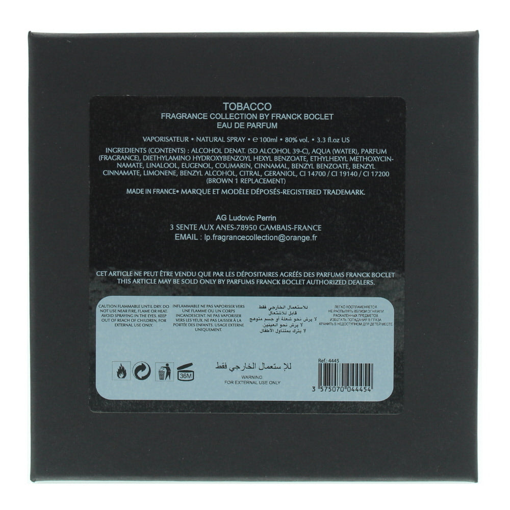 Franck Boclet Tobacco Eau de Parfum 100ml