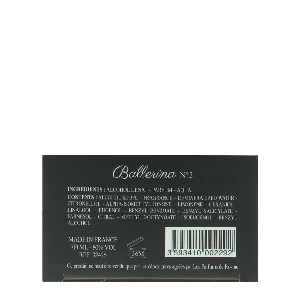 Les Parfums De Rosine Ballerina N°3 Eau de Parfum 100ml