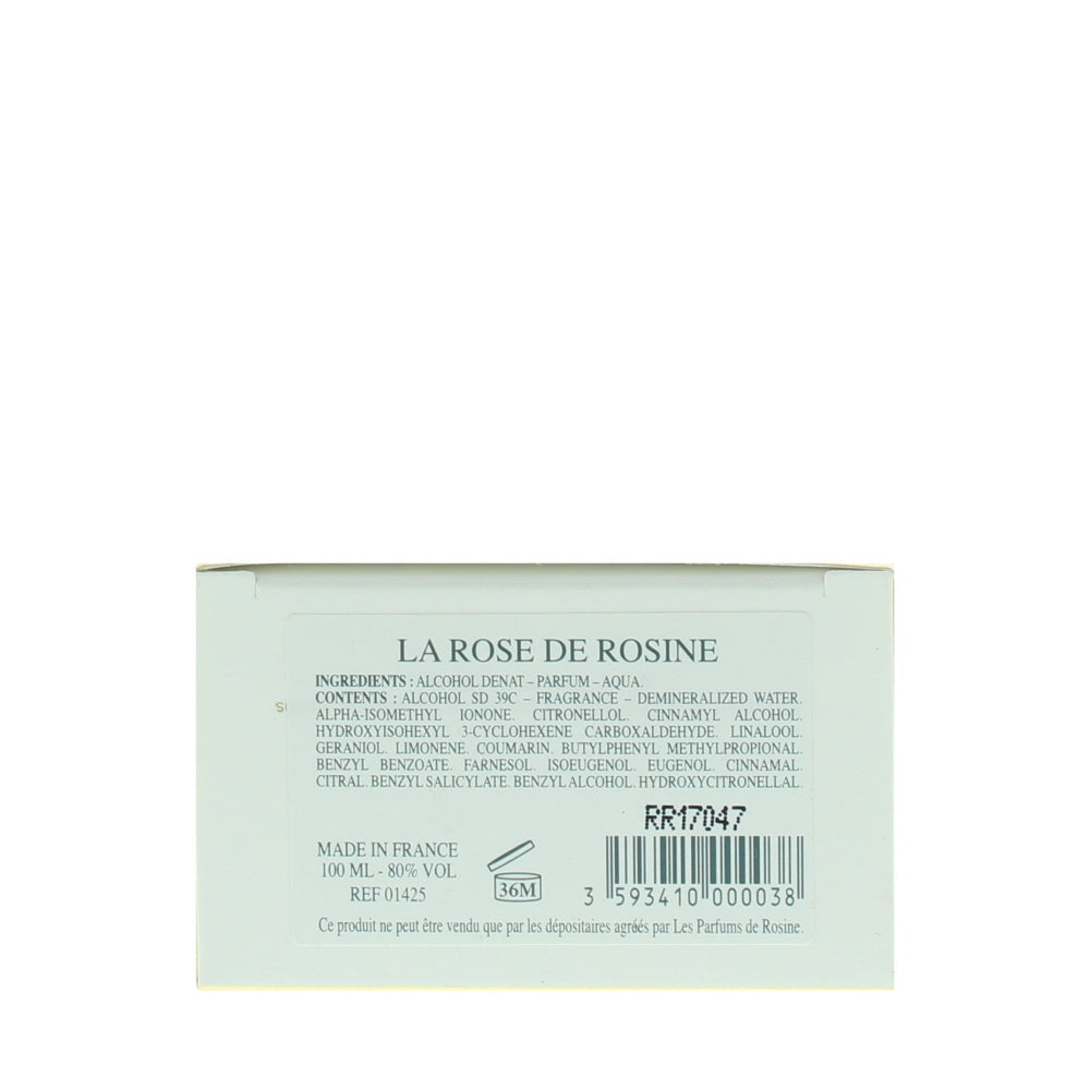 Les Parfums De Rosine La Rose De Rosine Eau de Parfum 100ml - Ingredients