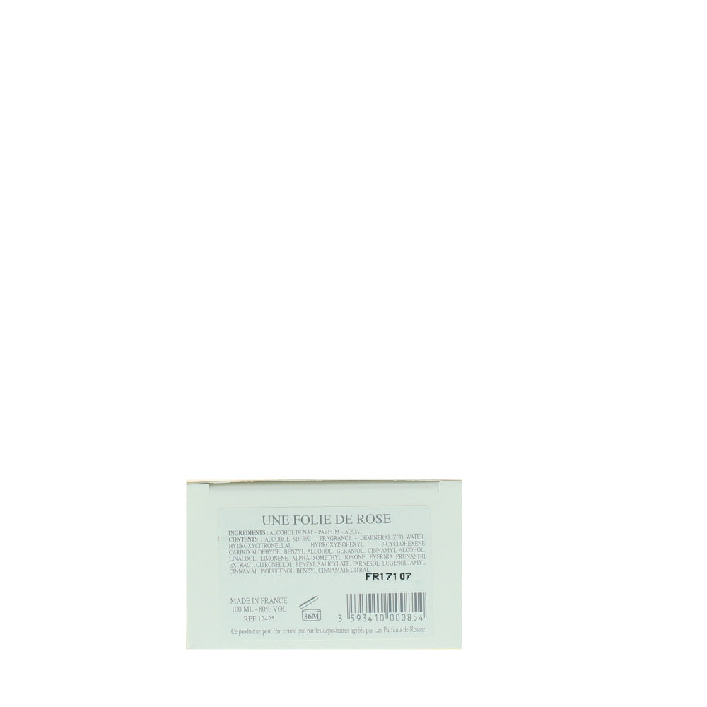 Les Parfums De Rosine Une Folie De Rose Eau de Parfum 100ml