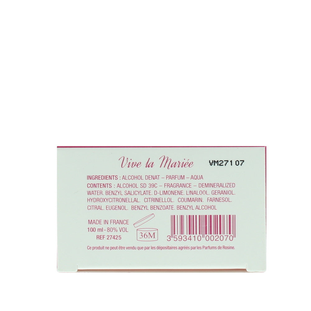 Les Parfums De Rosine Vive La Mariée Eau de Parfum 100ml