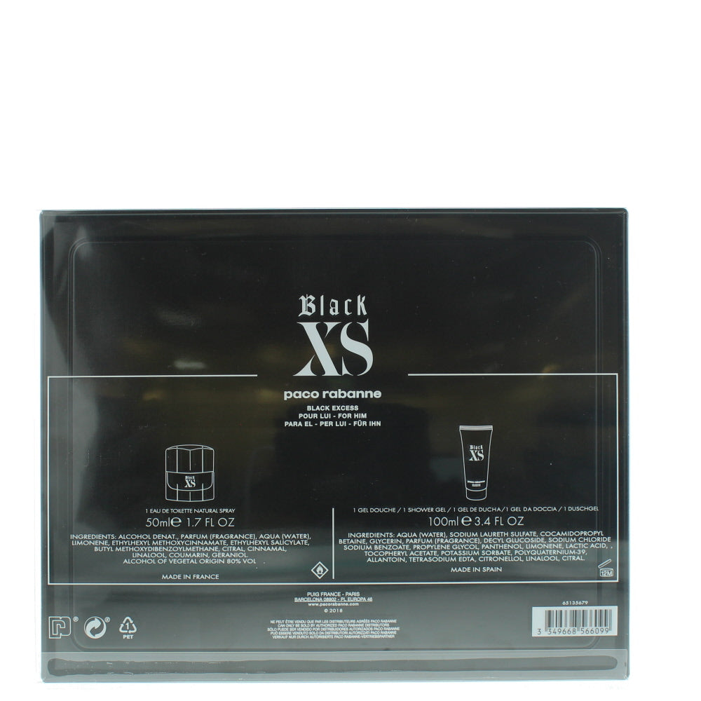 Paco Rabanne Black Xs Eau de Toilette 2 Pieces Gift Set
