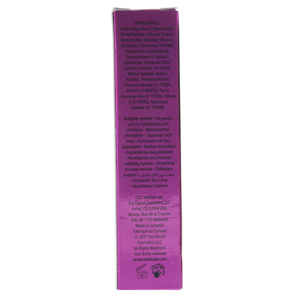 Too Faced Glitter Pop! Peel Off Kitty Glitter Eye Liner 6.5g