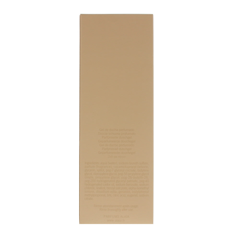 Alaia Paris Alaia Scented Shower Gel 200ml - Ingredients