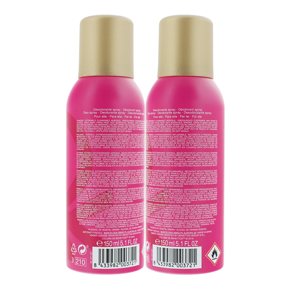 Benetton Colours De Benetton Pink Deodorant Spray 150ml