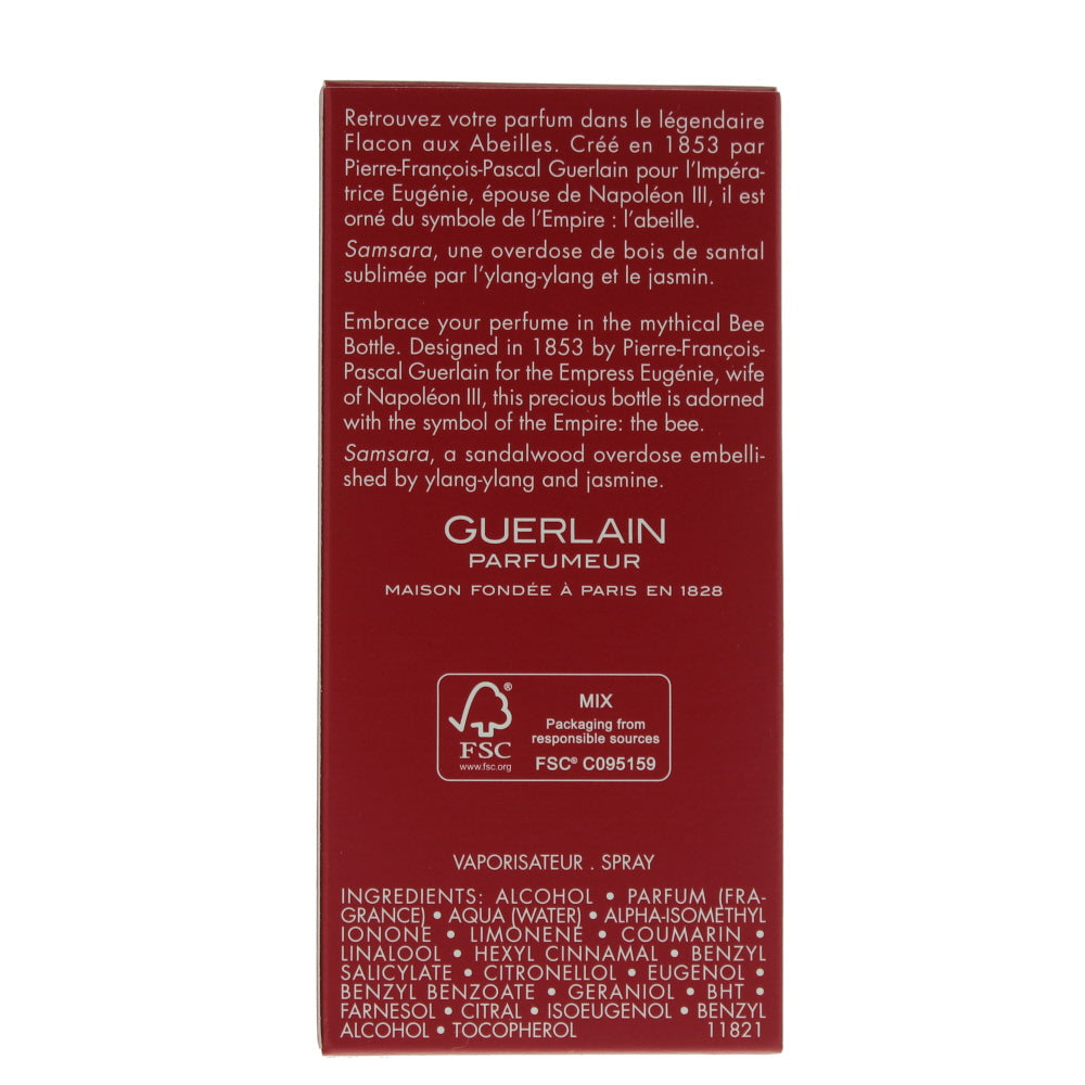 Guerlain Samsara Eau de Parfum 30ml - Ingredients