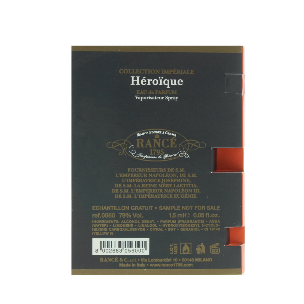 Rancé 1795 Héroïque Vial Eau de Parfum 1.5ml