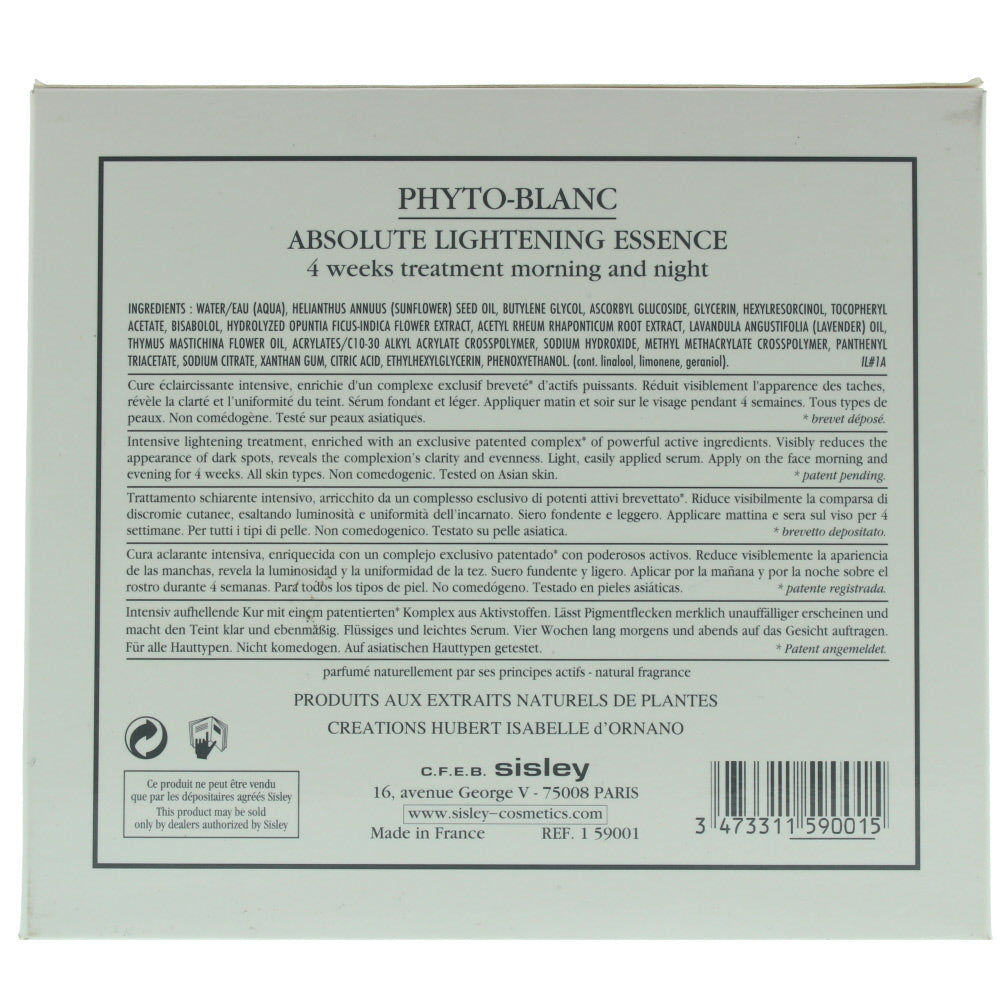 Sisley Phyto-Blanc Absolute Lightening Essence Treatment 4 x 5ml