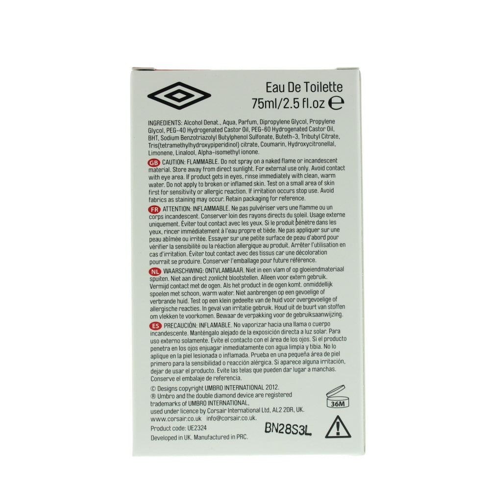 Umbro 90 Red Eau de Toilette 75ml
