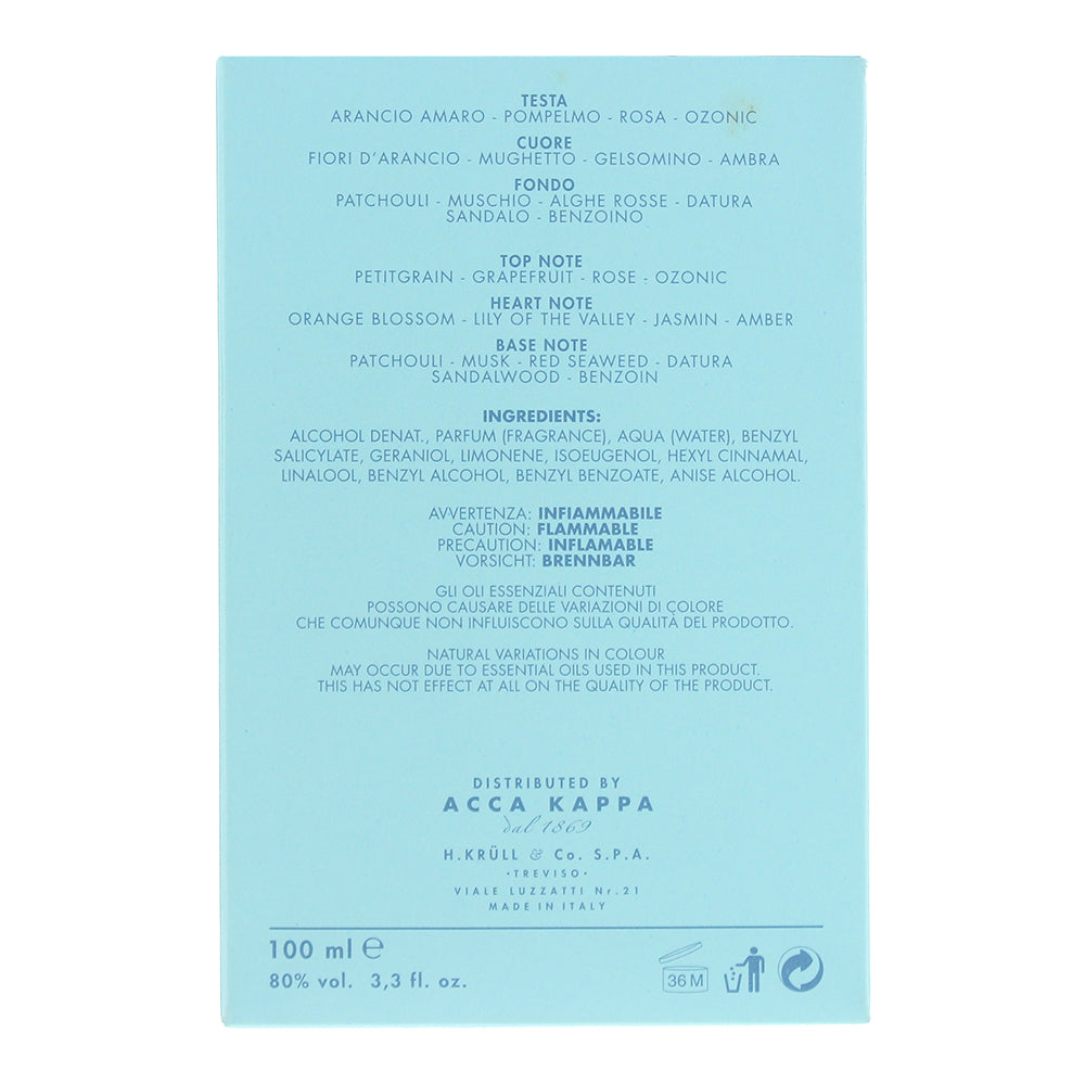 Acca Kappa Fior D'aqua Eau de Parfum 100ml - Ingredients
