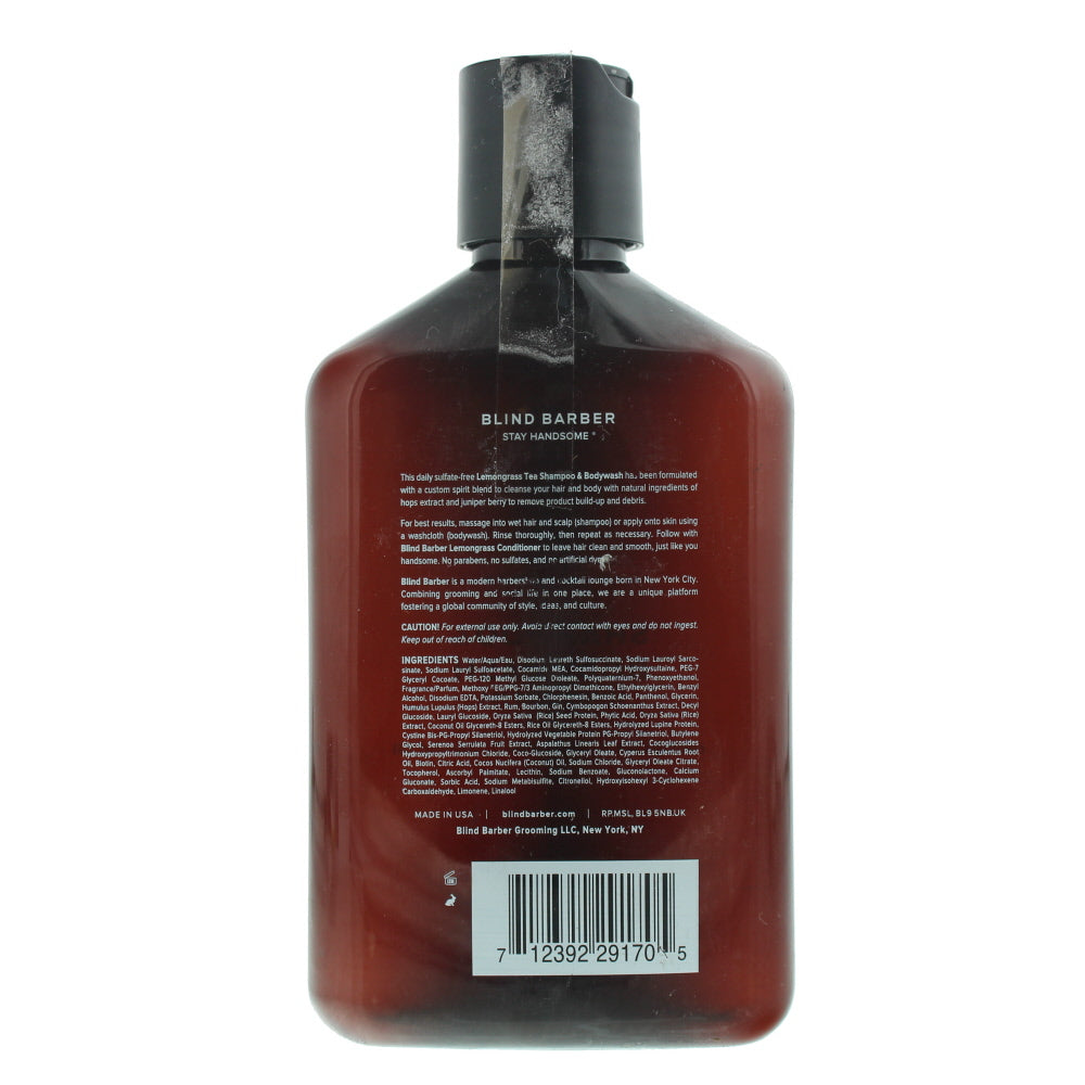 Blind Barber Lemongrass Tea Shampoo 350ml