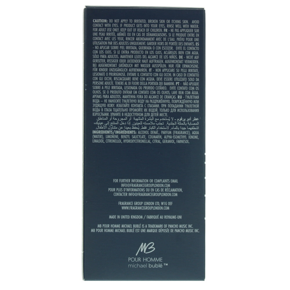 Michael Bublé Pour Homme Eau de Parfum 120ml