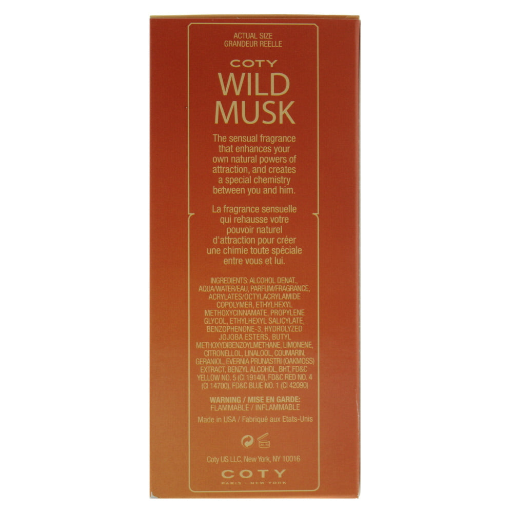 Coty Wild Musk Eau de Cologne 44ml