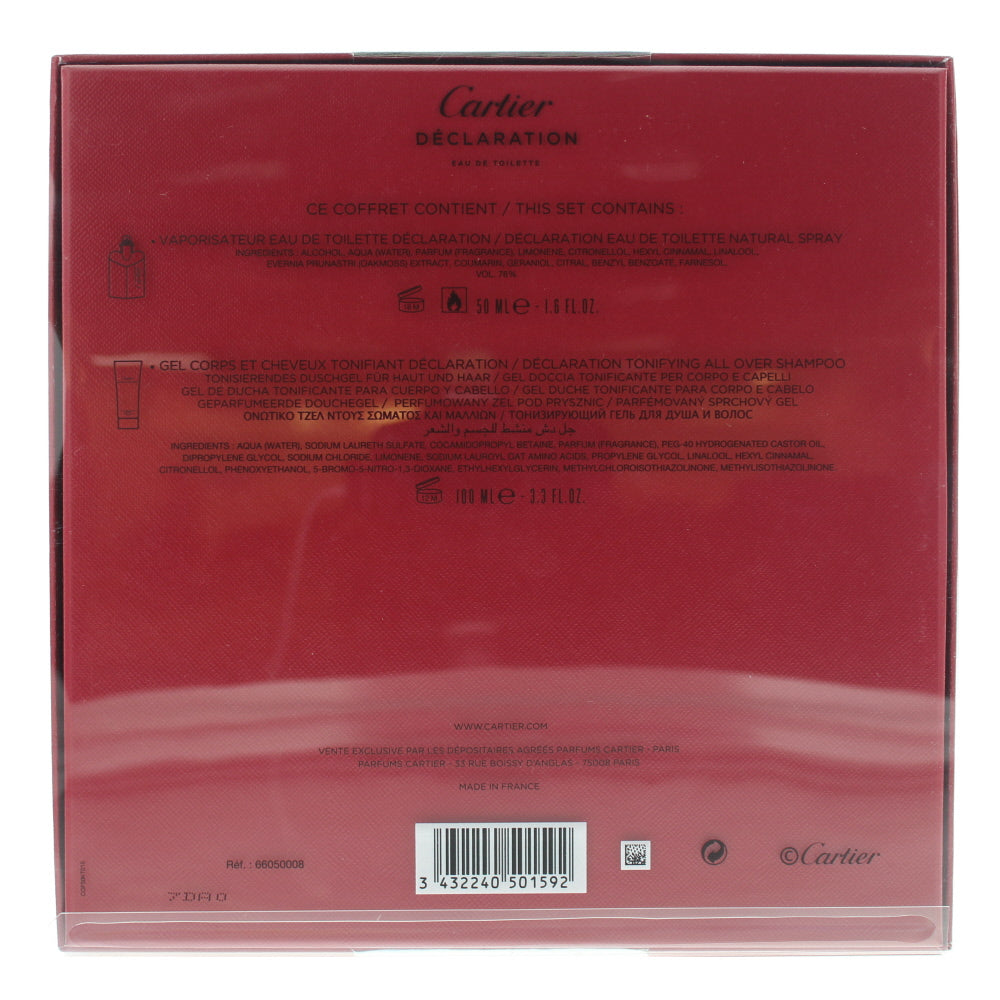 Cartier Déclaration Eau de Toilette 2 Pieces Gift Set