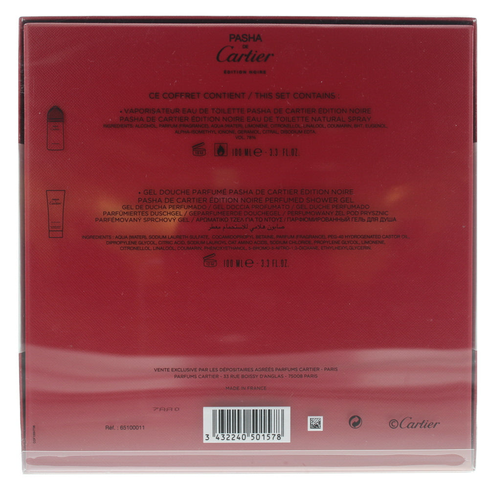 Cartier Pasha De Cartier Édition Noire Eau de Toilette 2 Pieces Gift Set
