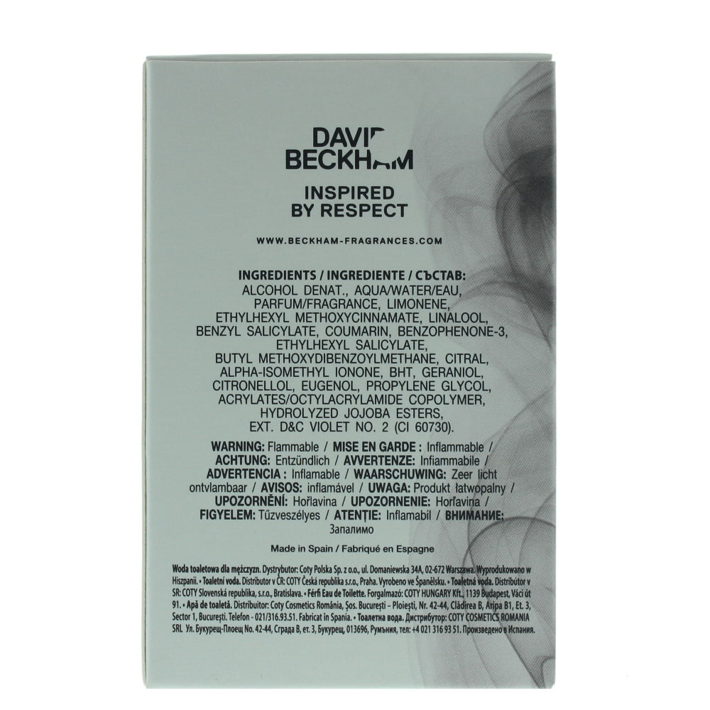 David Beckham Inspired By Respect Eau de Toilette 40ml