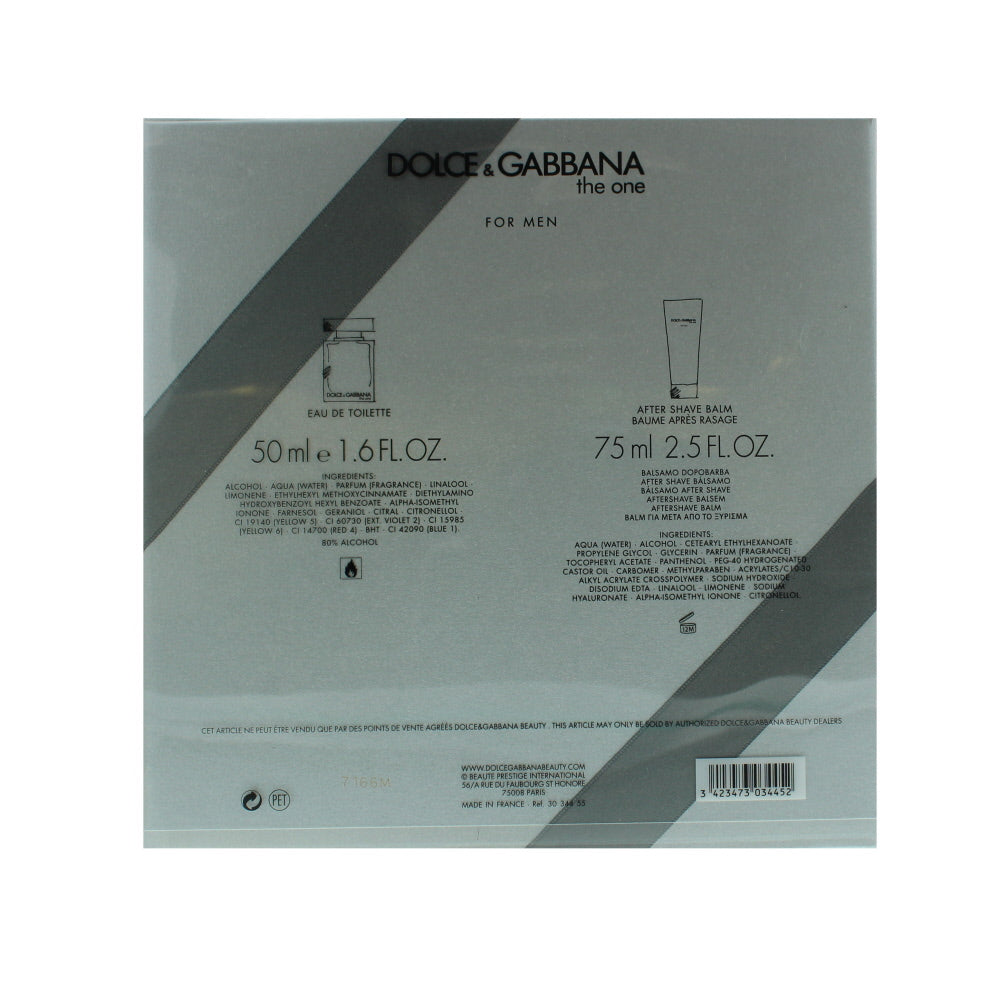 Dolce & Gabbana The One For Men Eau de Toilette 2 Pieces Gift Set