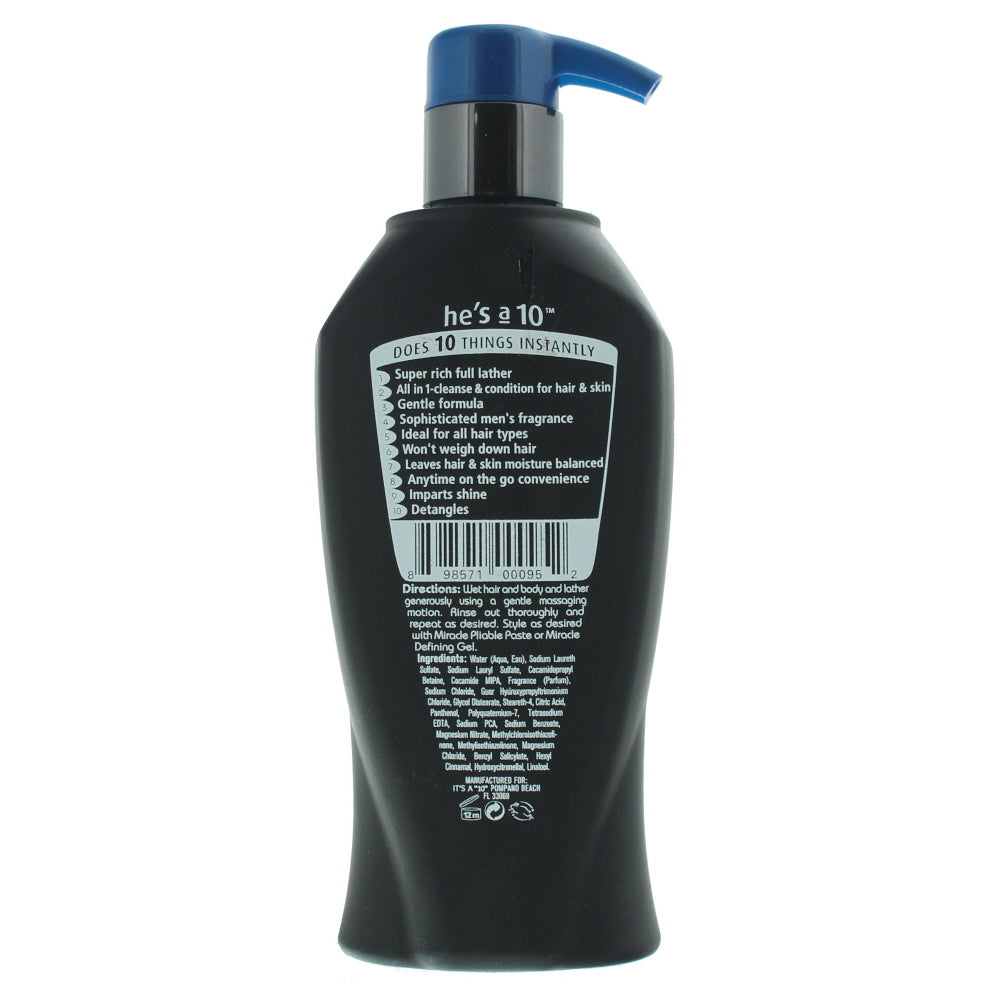 He's A 10 Miracle 3 In 1 Shampoo 295ml