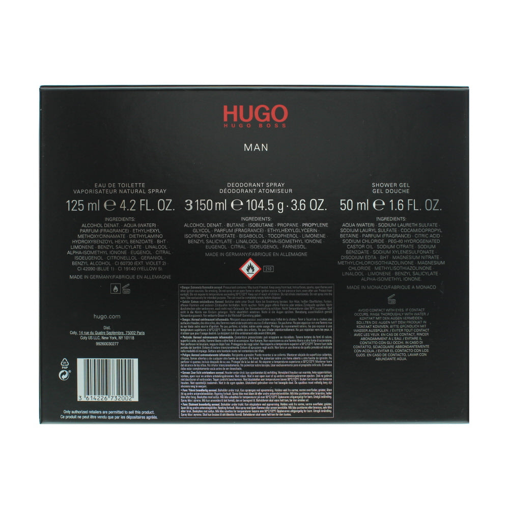 Hugo Boss Hugo Man Eau de Toilette 3 Pieces Gift Set