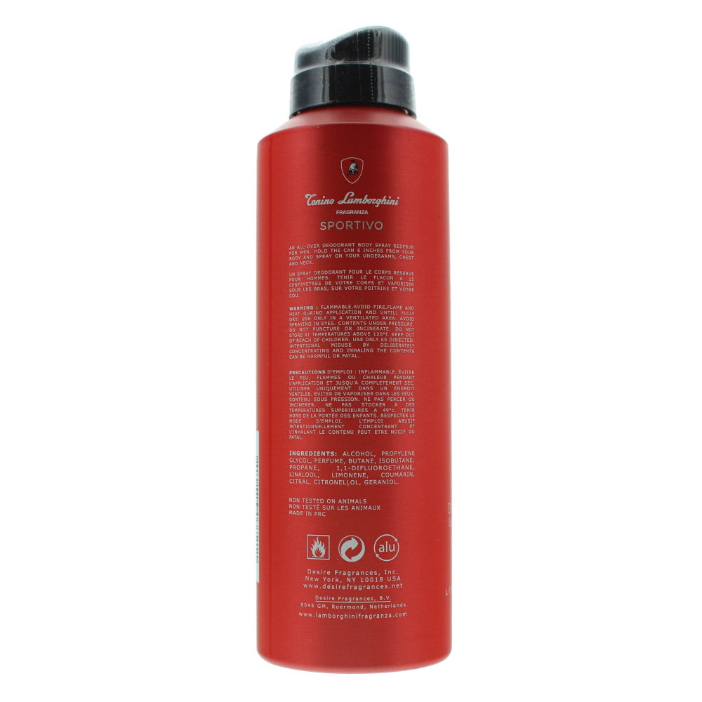 Tonino Lamborghini Sportivo Deodorant Spray 200ml
