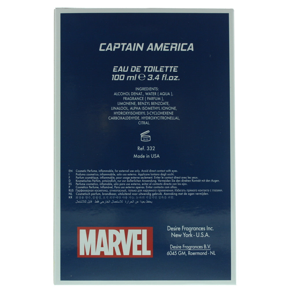 Marvel Captain America Eau de Toilette 100ml