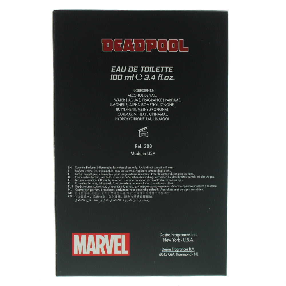 Marvel Deadpool Eau de Toilette 100ml