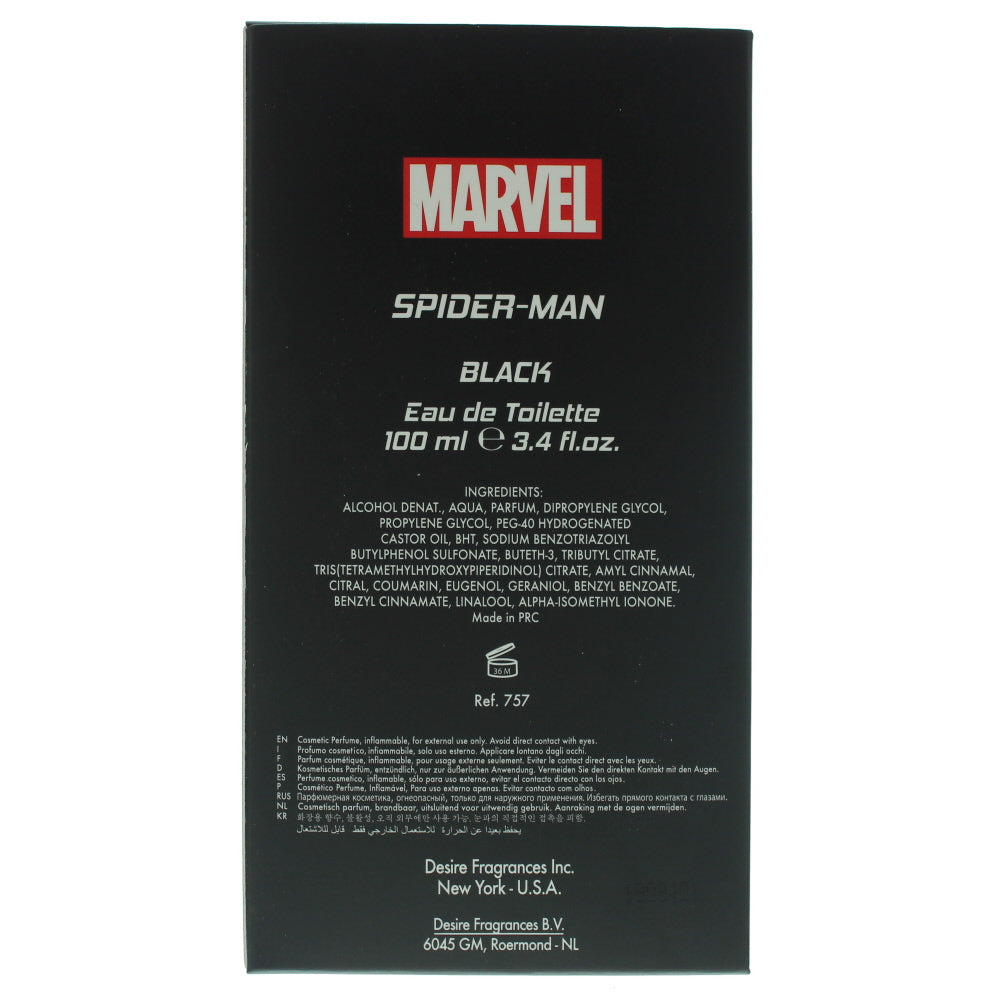 Marvel Spider-Man Black Eau de Toilette 100ml