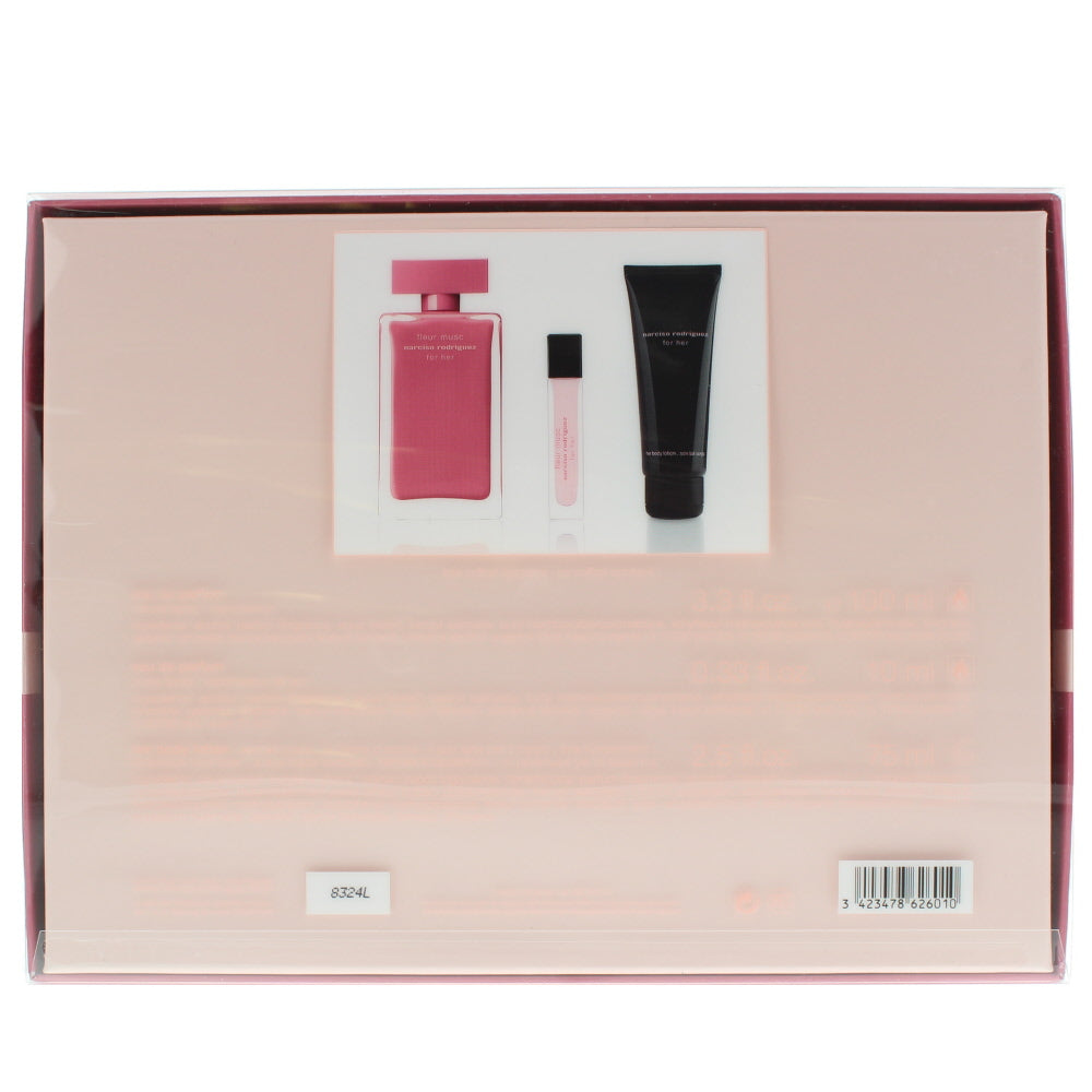Narciso Rodriguez Fleur Musc For Her Eau de Parfum 3 Pieces Gift Set - Ingredients