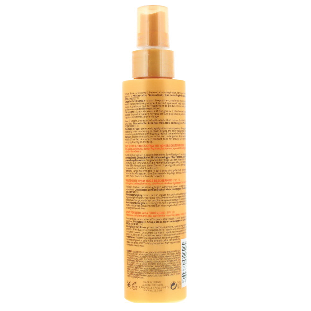 Nuxe Sun High Protection Spf 50 Spray 150ml