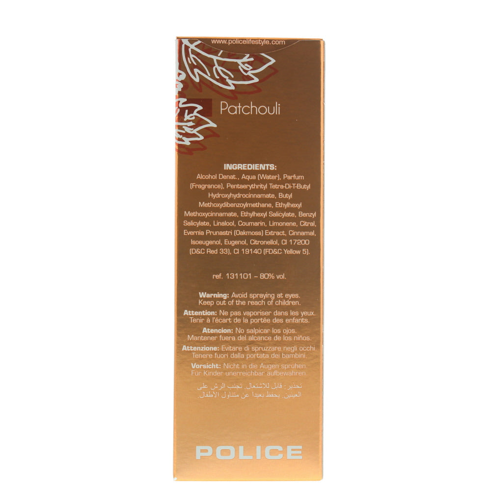Police Patchouli Eau de Toilette 100ml